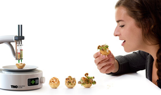 3D打印机打印出来的健康食物